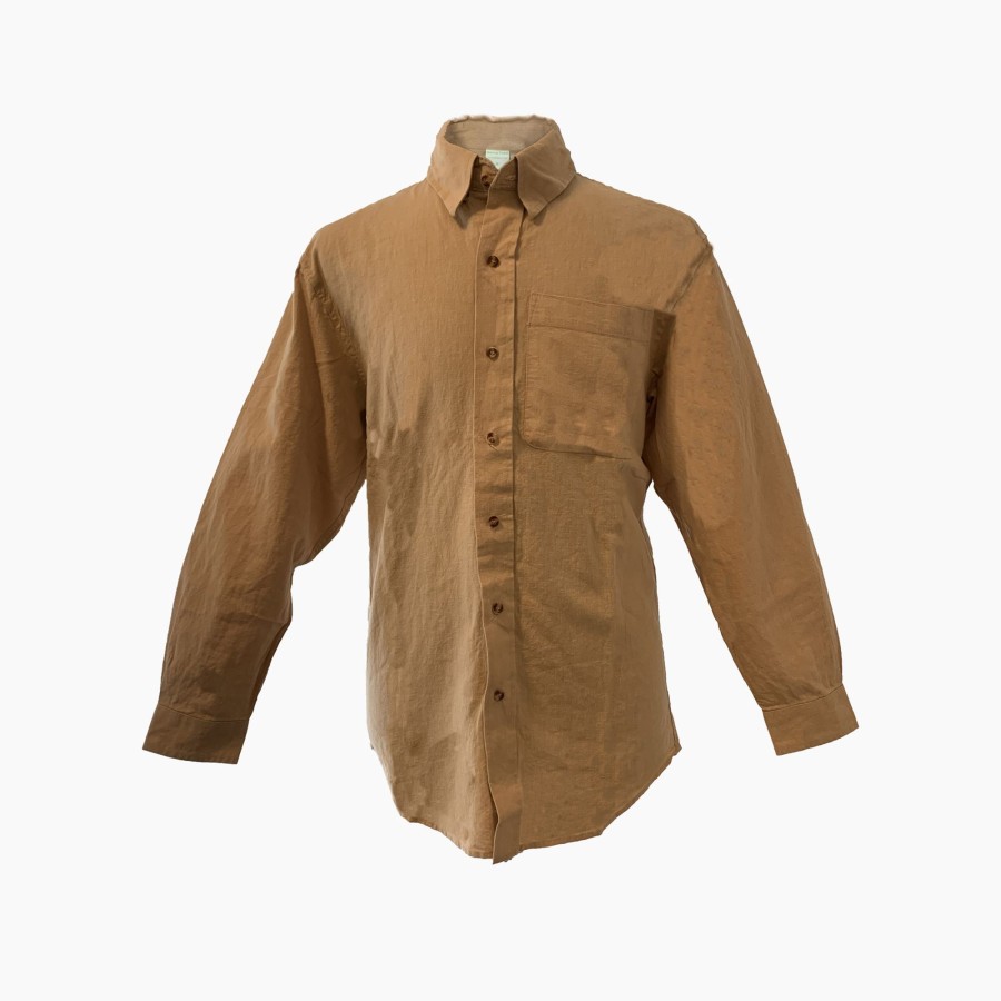 Men'S Clothing Made In Hemp | Men'S Hemp Button Down Shirt - Long Sleeve