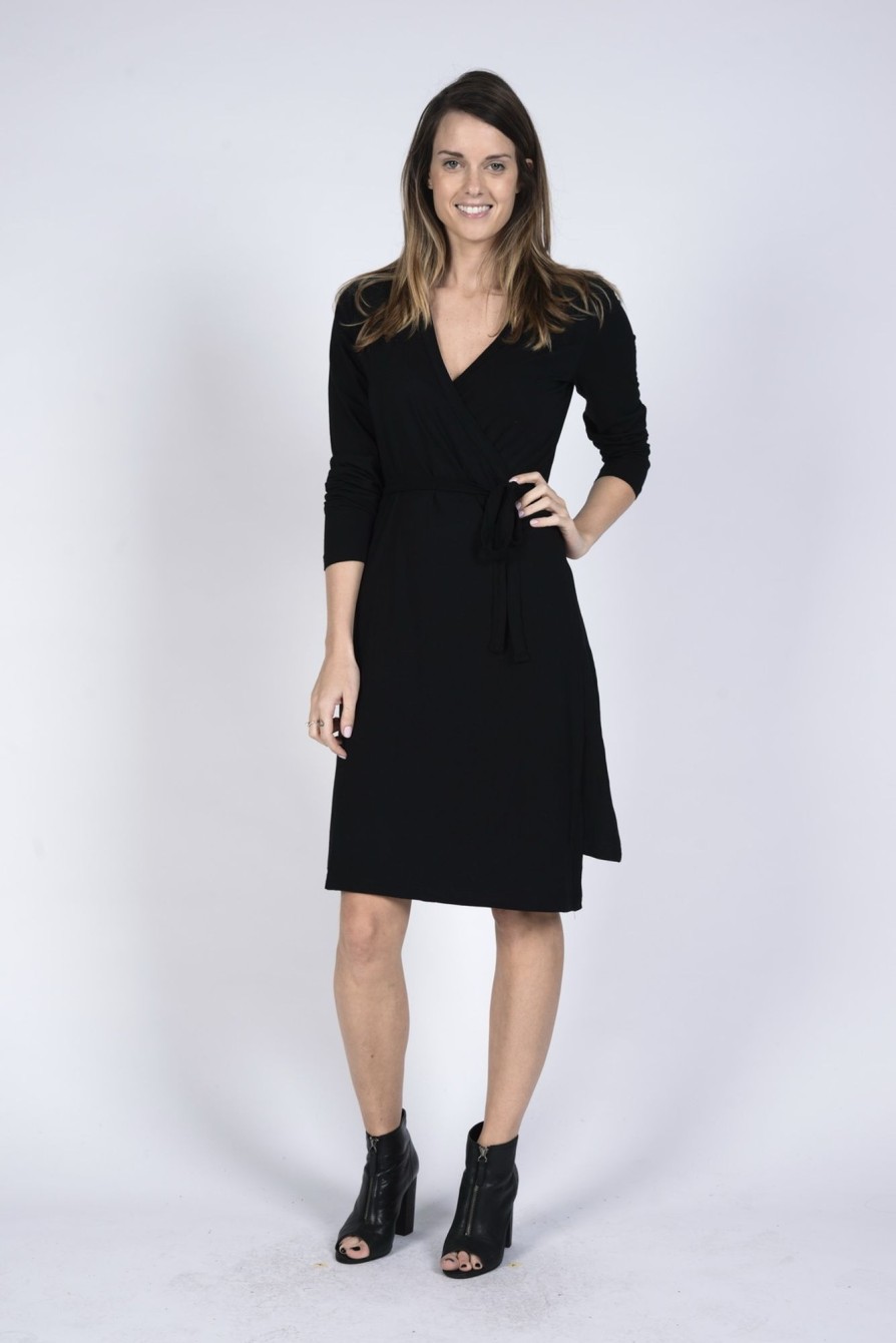 Women'S Clothing Braintree Hemp | Malia - Bamboo Wrap Dress