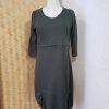 Women'S Clothing Hemp Straw Silk | 3/4 Sleeve Pixie Dress Earthy Orange