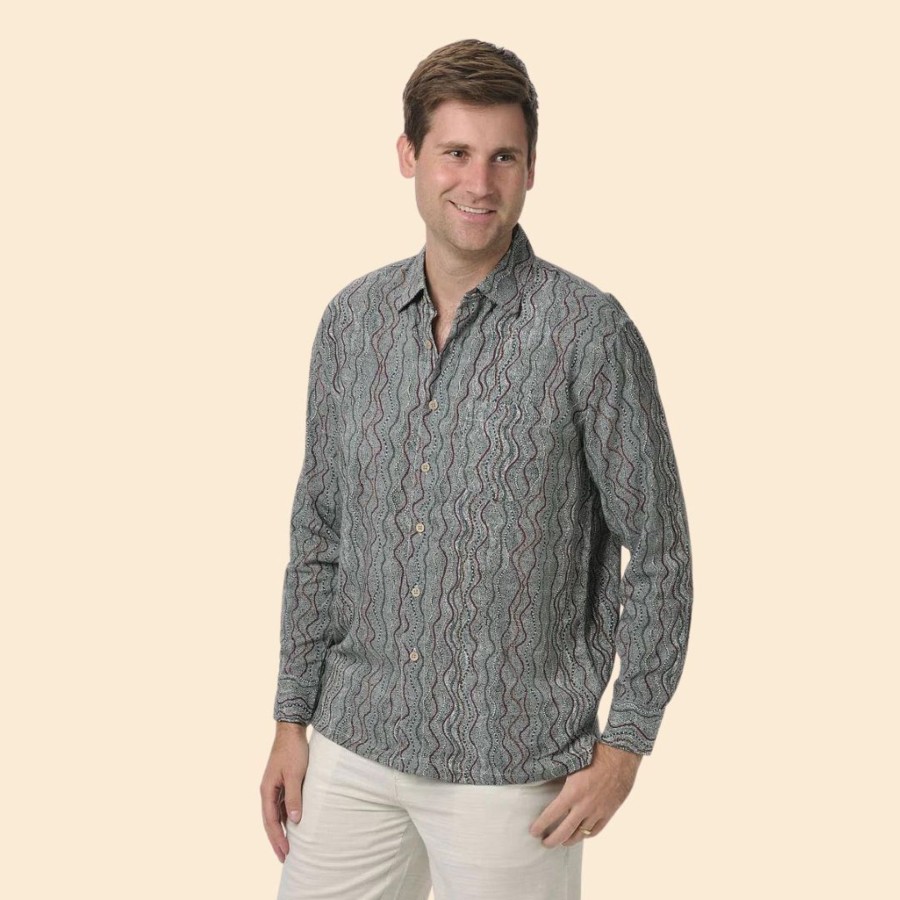 Men'S Clothing Kingston Grange | Bamboo Dreaming Long Sleeved Shirt