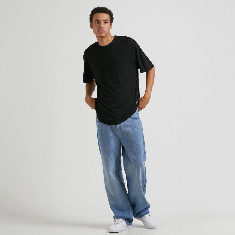 Men'S Clothing Afends | Pablo - Hemp Denim Baggy Jeans