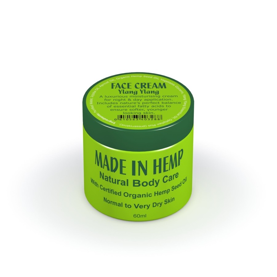 Body & Hair Care Made In Hemp | Hemp Face Cream Ylang Ylang