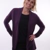 Women'S Clothing Braintree Hemp | Bamboo Cotton Open Cardigan Black