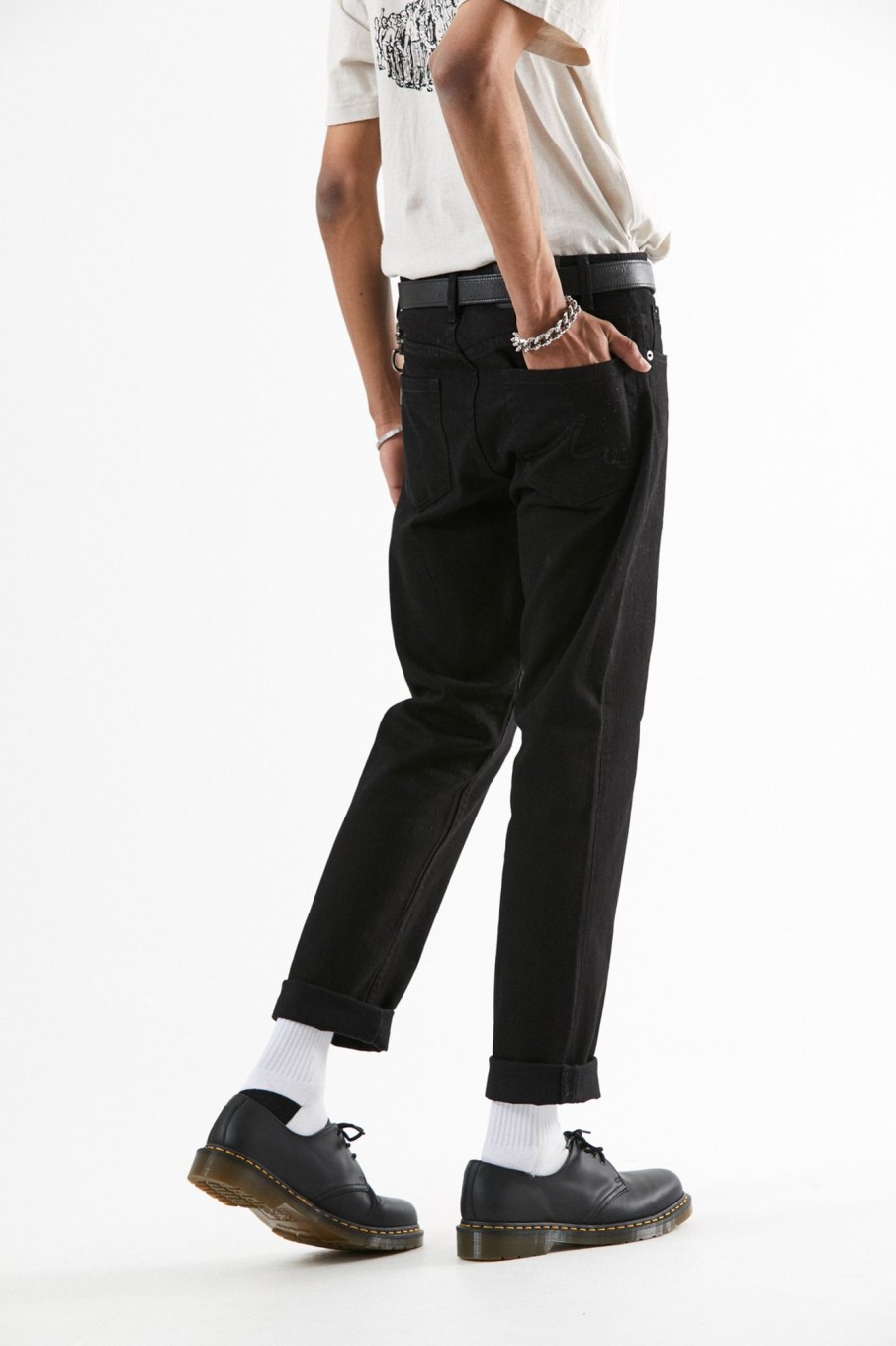 Men'S Clothing Afends | Ninety Twos - Hemp Relaxed Fit Chino Pant Black