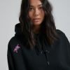 Women'S Clothing Afends | Humble - Hemp Oversized Pull On Hood Black