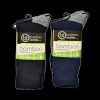 Women'S Clothing Bamboo Textiles | 2-Pack 3-Yarn Work Socks Black