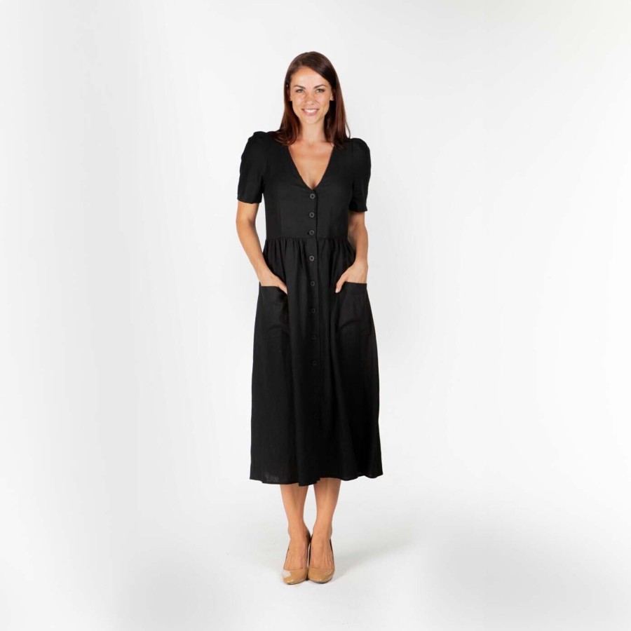 Women'S Clothing Braintree Hemp | Olivia - Hemp Midi Dress