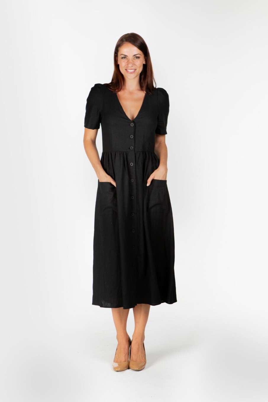 Women'S Clothing Braintree Hemp | Olivia - Hemp Midi Dress