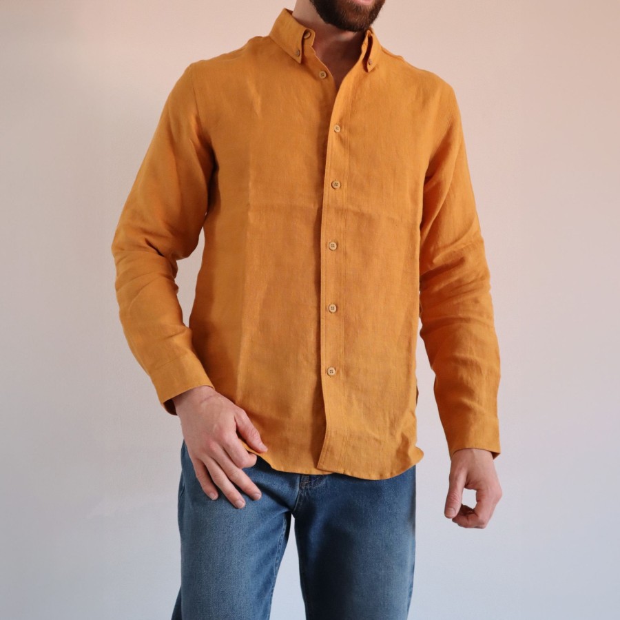 Men'S Clothing Braintree Hemp | Slim Jim - Pure Hemp Slim Fit Shirt