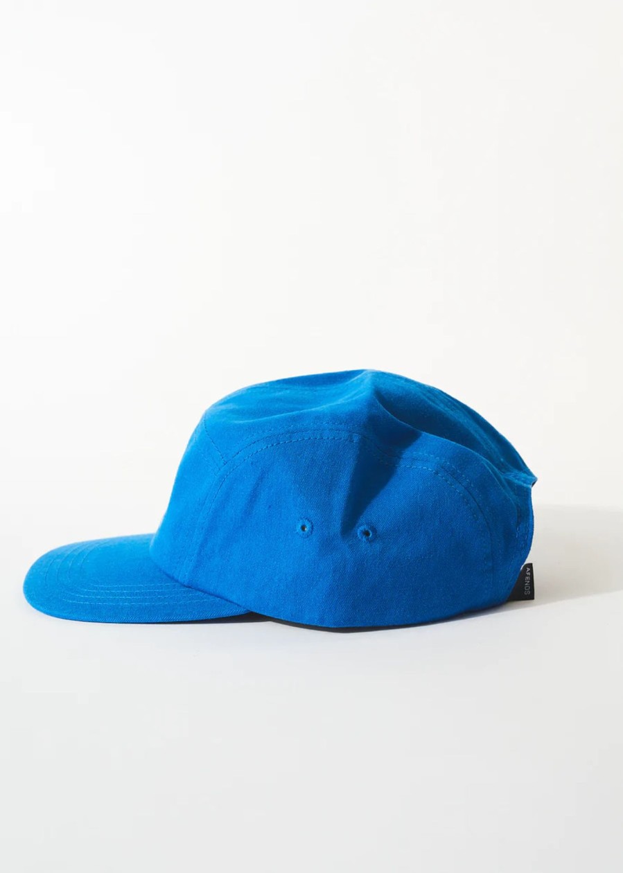 Accessories Afends | Rolled Up - Hemp Panelled Cap - Electric Blue - Os