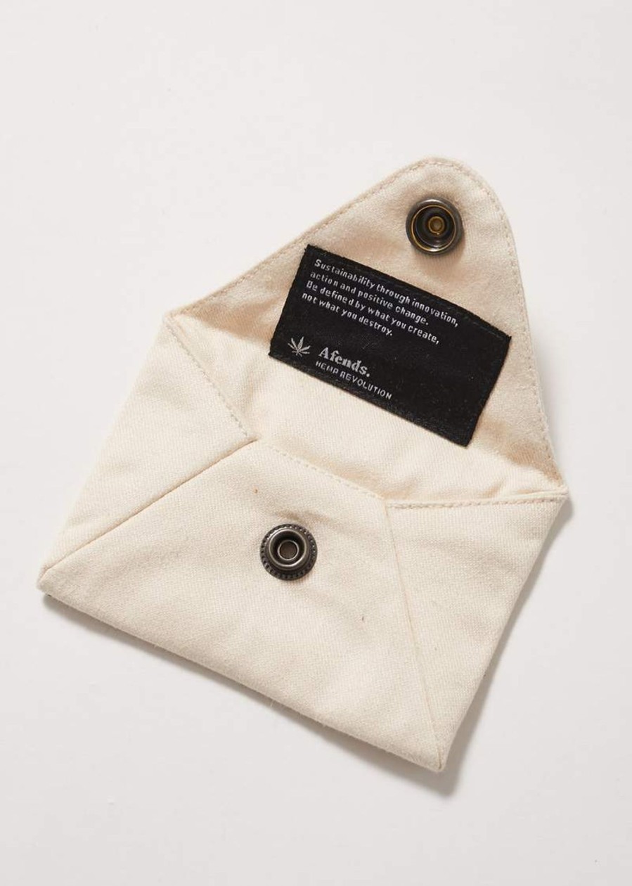 Accessories Afends | Holdall - Hemp Twill Pouch Wallet - Natural