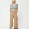 Women'S Clothing Afends | Sleepy Hollow Moss - Hemp Twill Carpenter Pants Tan