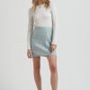 Women'S Clothing Afends | Billy - Hemp Check Mini Skirt Moss Check