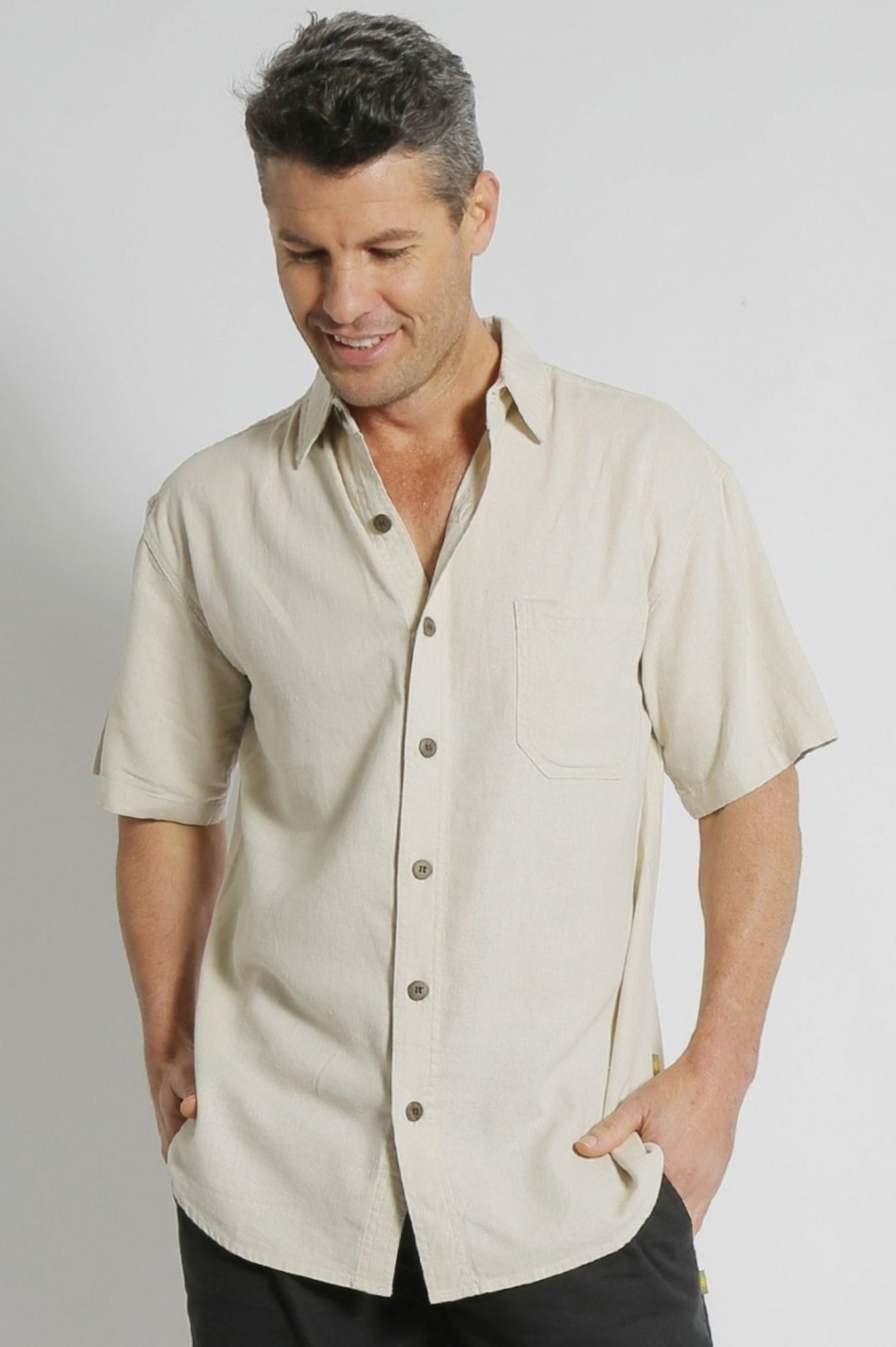 Men'S Clothing Braintree Hemp | Premium - The Og Hemp Short Sleeve Shirt