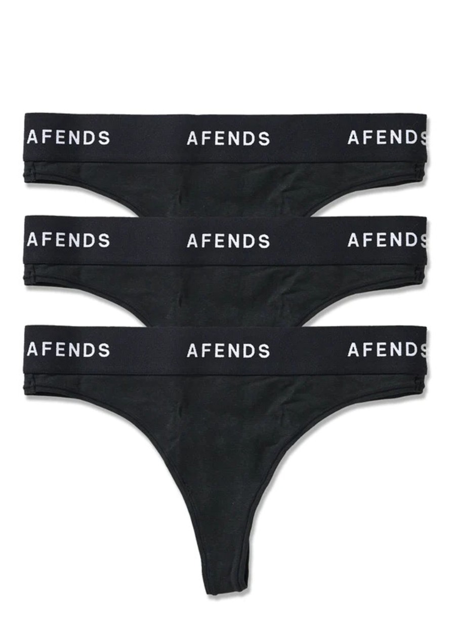 Women'S Clothing Afends | Molly - Hemp G-String Briefs 3 Pack