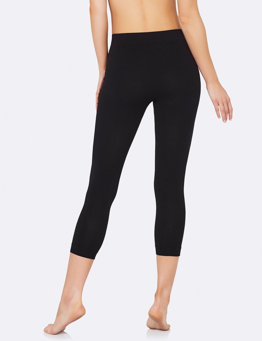 Women'S Clothing Boody | Bamboo Leggings- 3/4 Leggings Black