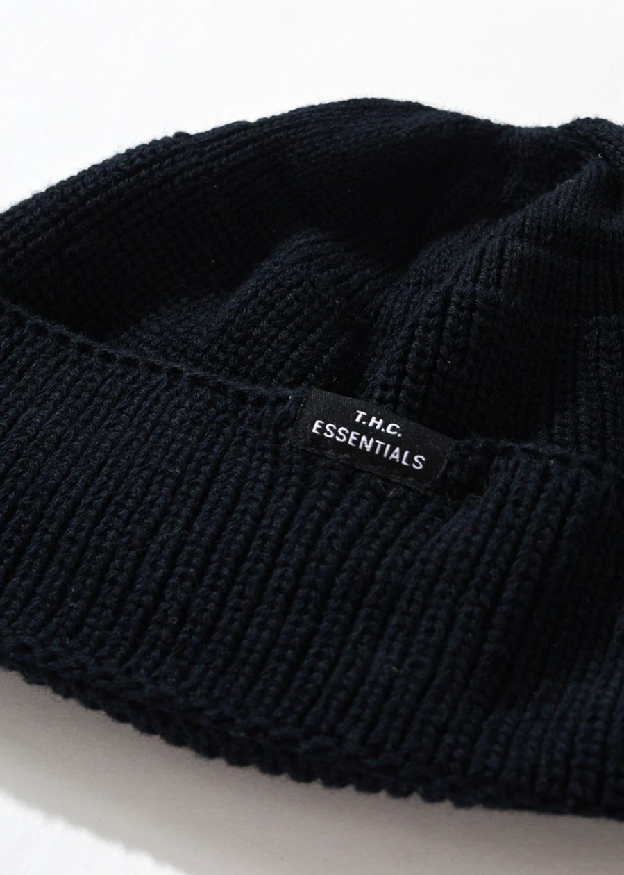 Accessories Afends | Thc - Hemp Beanie - Black - Os