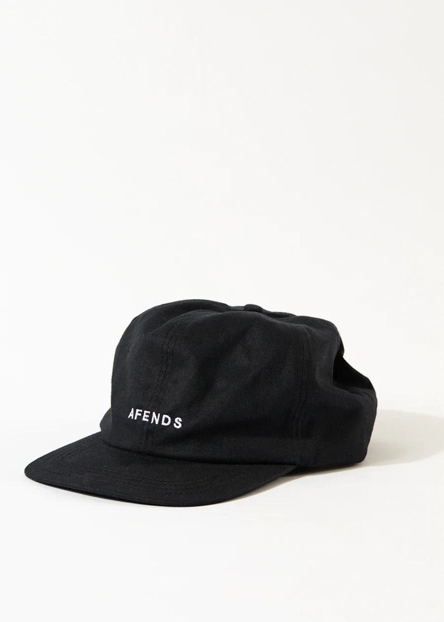 Accessories Afends | Dodge - Hemp Panelled Cap - Black - Os