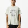 Men'S Clothing Afends | Flower - Graphic Boxy T-Shirt Eucalyptus