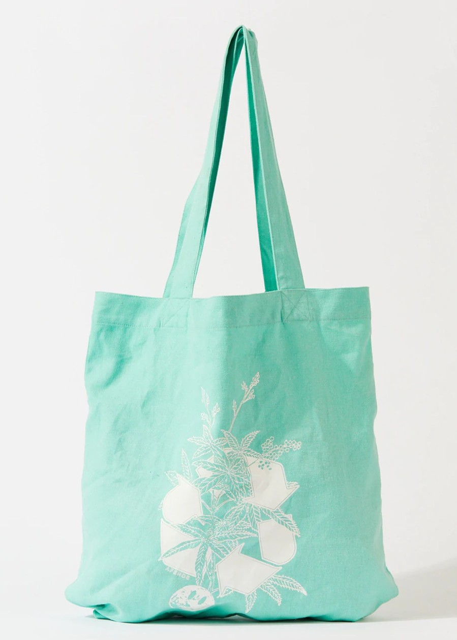 Accessories Afends | Build It - Hemp Tote Bag - Mint