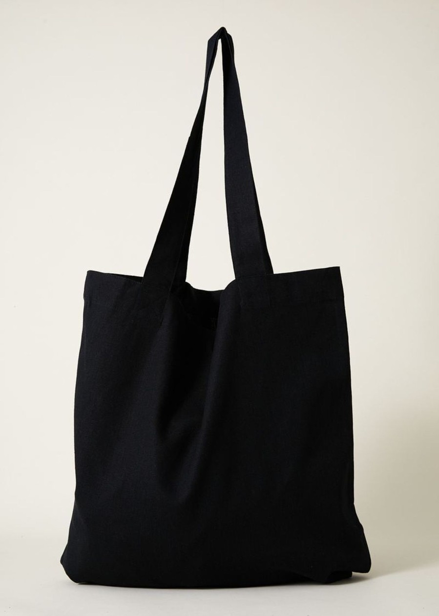 Accessories Afends | Earthling - Hemp Tote Bag - Black - Os