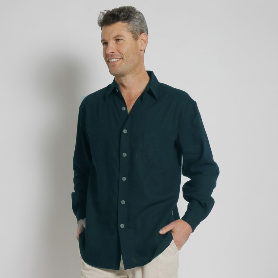 Men'S Clothing Braintree Hemp | Classic - The Og Hemp Long Sleeve Shirt