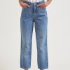 Women'S Clothing Afends | Shelby - Hemp Denim Wide Leg Jeans Stone Blue