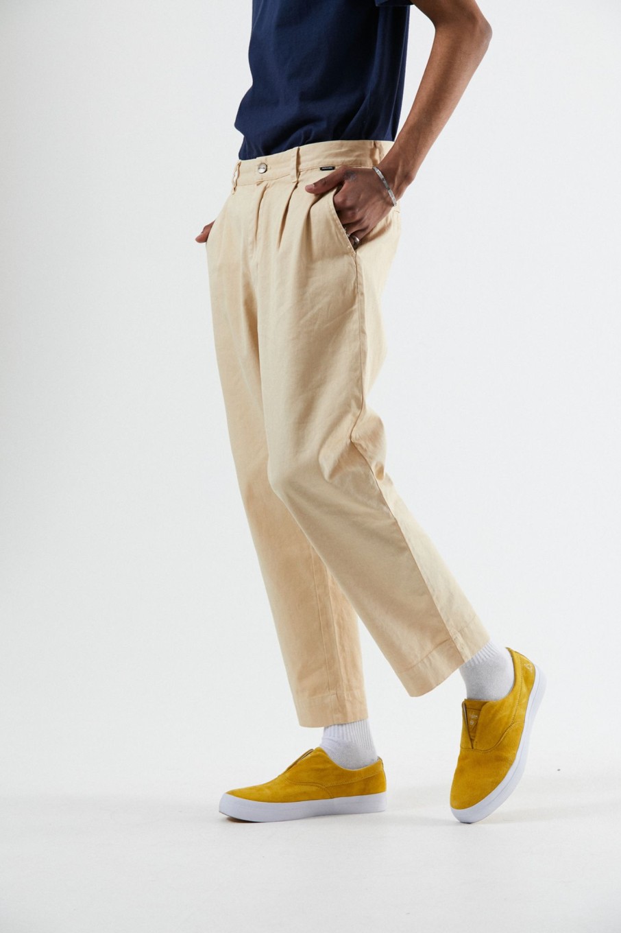 Men'S Clothing Afends | Day Off - Hemp Chino Pant Dirty Beige