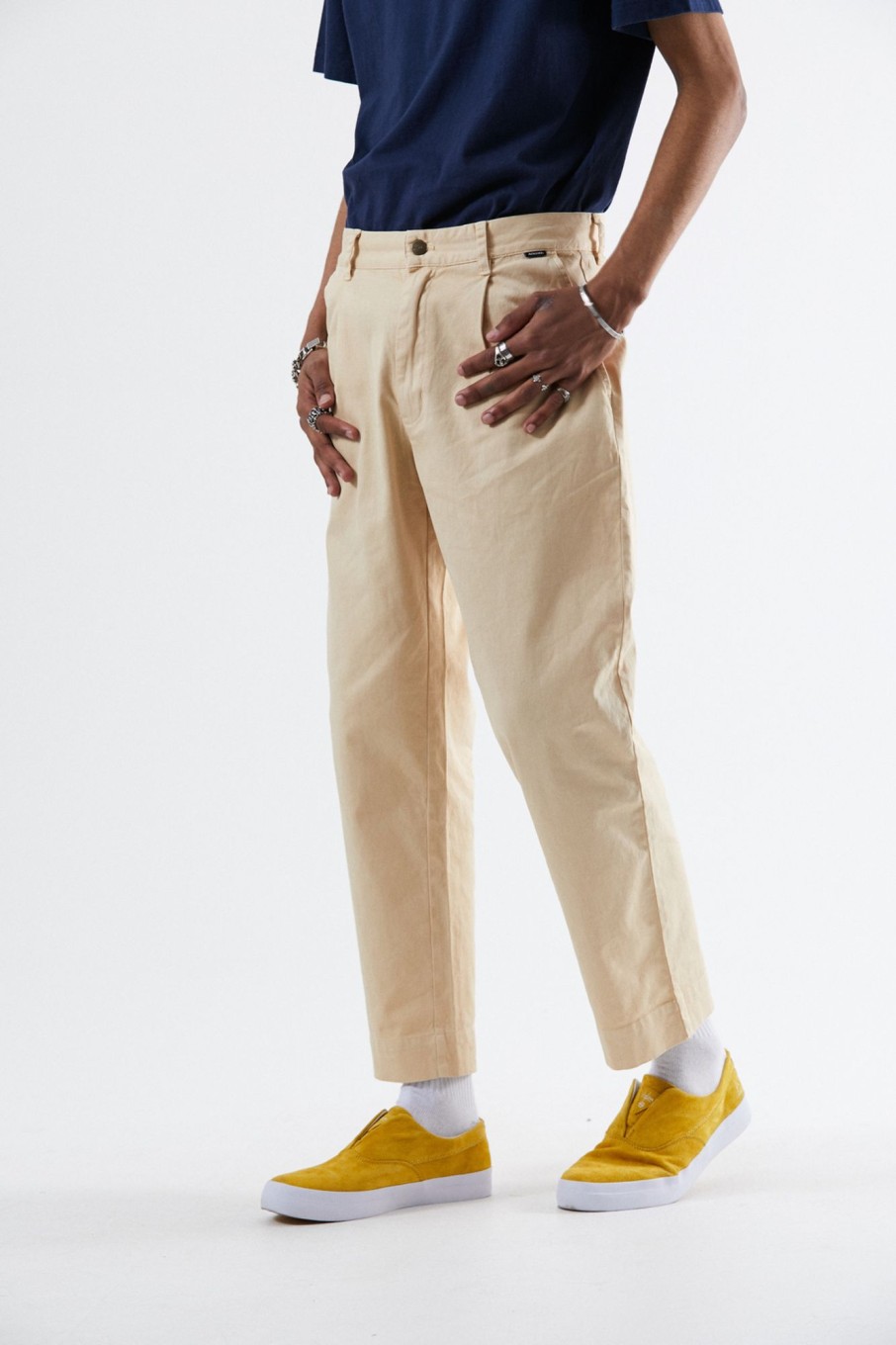 Men'S Clothing Afends | Day Off - Hemp Chino Pant Dirty Beige