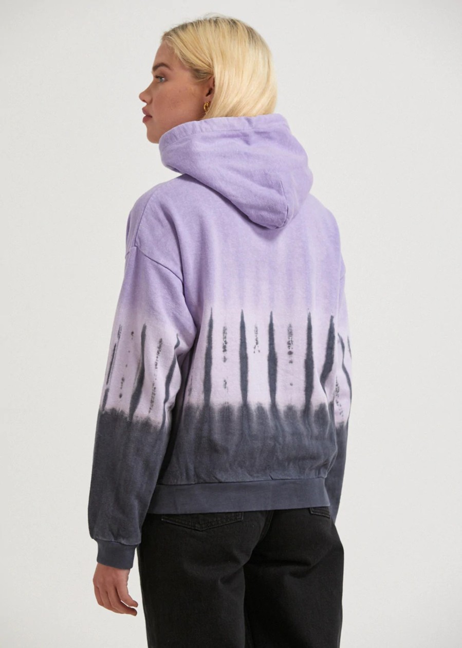 Women'S Clothing Afends | Moonshadow - Hemp Washed Pull On Hood Plum