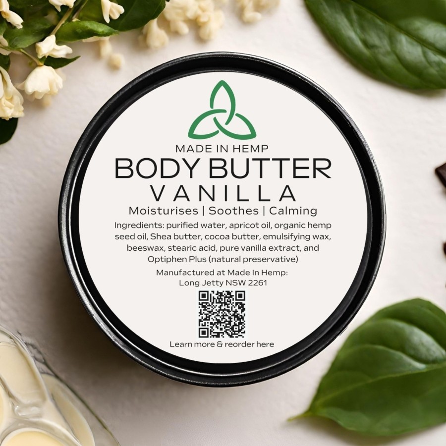 Body & Hair Care Made In Hemp | Hemp Body Butter Vanilla