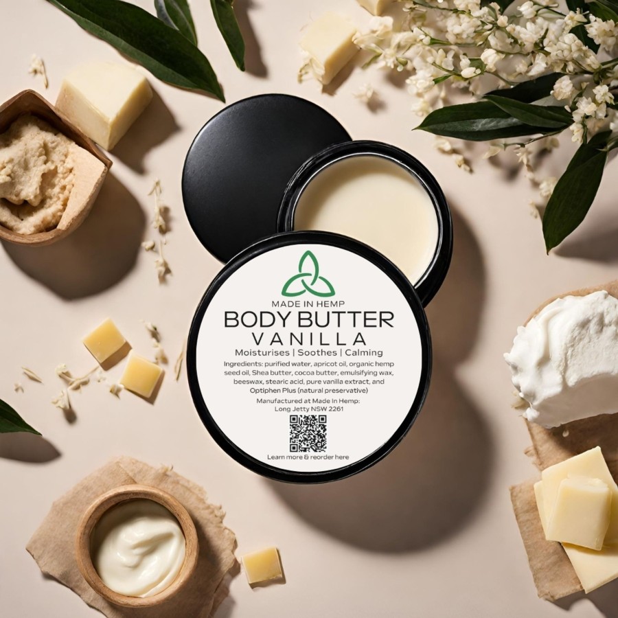 Body & Hair Care Made In Hemp | Hemp Body Butter Vanilla