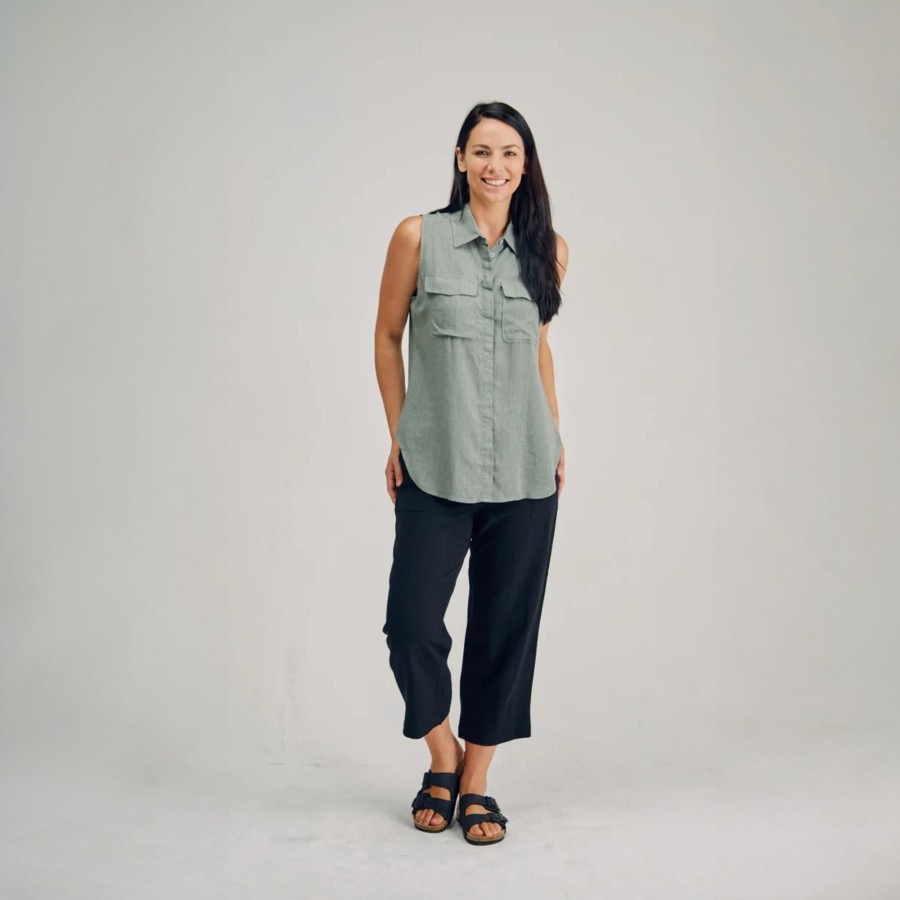 Women'S Clothing Braintree Hemp | Tilly - Sleeveless Shirt