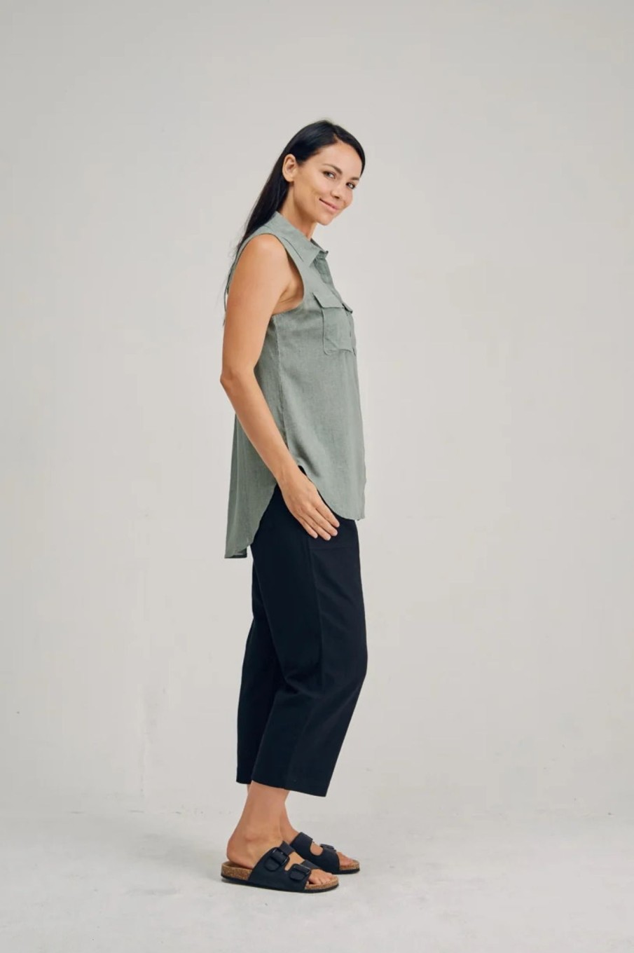 Women'S Clothing Braintree Hemp | Tilly - Sleeveless Shirt