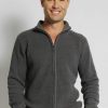 Men'S Clothing Braintree Hemp | Hemp Cotton Zip Up Knit Jacket