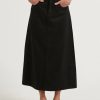 Women'S Clothing Afends | Nina - Hemp High Rise Skirt Black