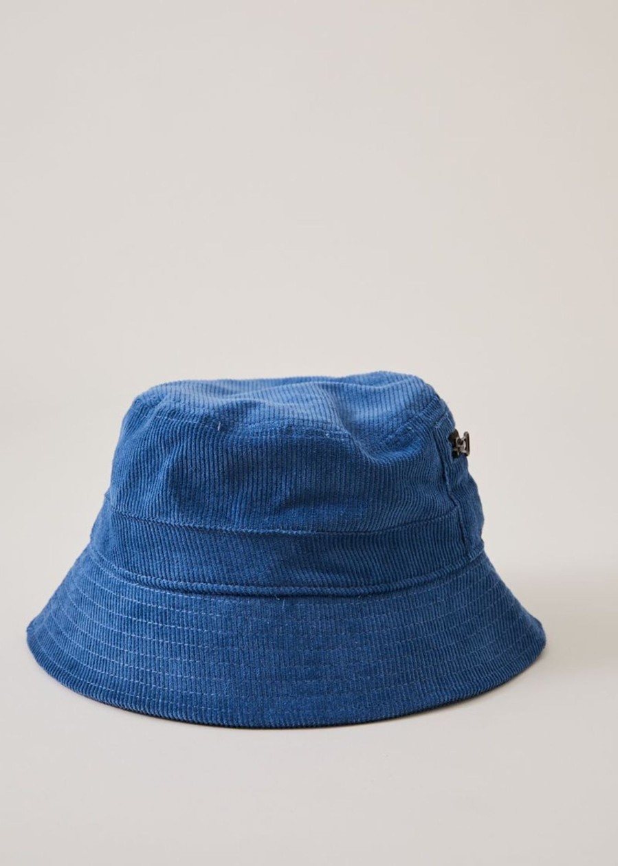 Accessories Afends | Anderson - Hemp Corduroy Bucket Hat Cobalt