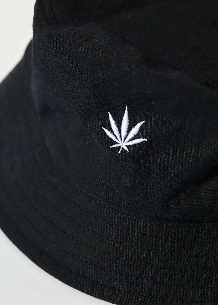 Accessories Afends | Thc - Hemp Bucket Hat - Black - Os