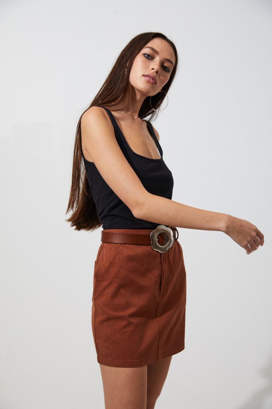 Women'S Clothing Afends | Jane - Hemp Skirt Ginger