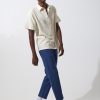 Men'S Clothing Afends | Day To Day - Hemp Short Sleeve Shirt Natural