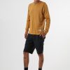 Men'S Clothing Afends | Standard Issue - Heavy Weight Hemp Long Sleeve Tee Cement