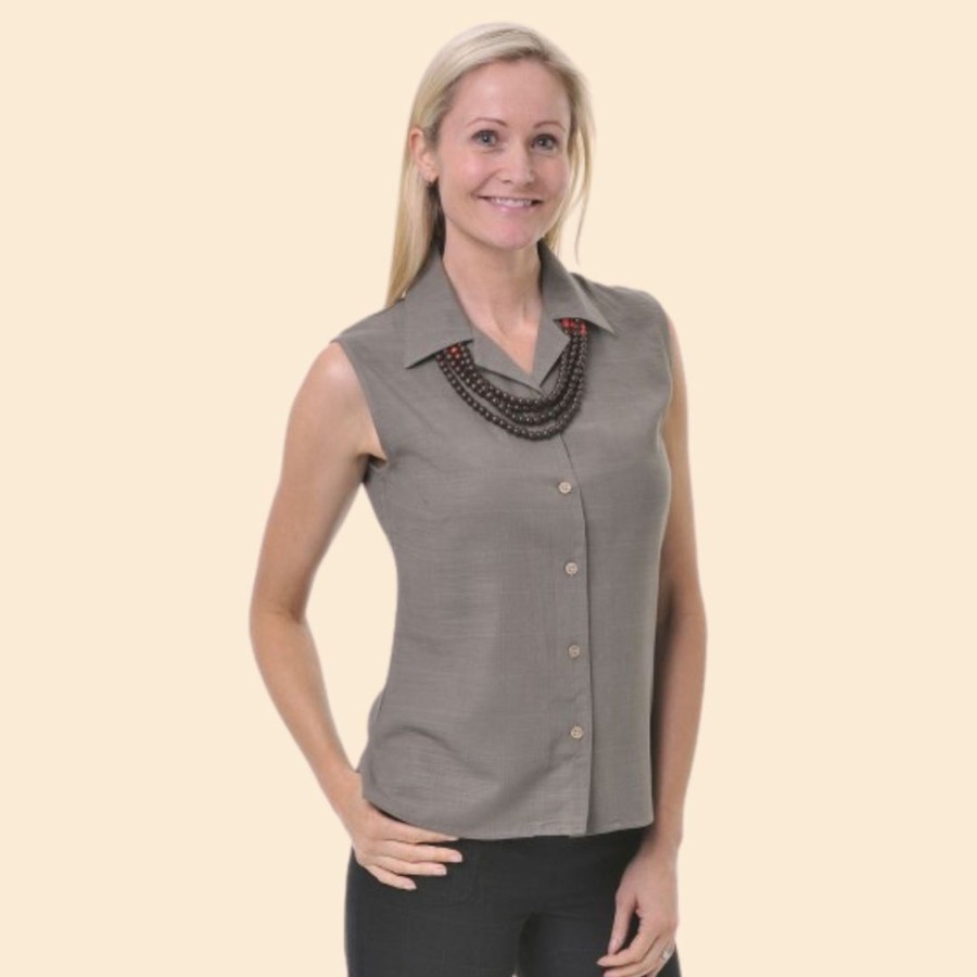 Women'S Clothing Kingston Grange | Ladies Bamboo Sleeveless