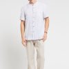 Men'S Clothing Braintree Hemp | Lennon - 100% Hemp Grandpa Collar Shirt