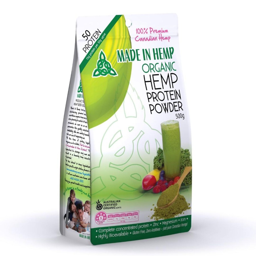 Hemp Seed Products Made In Hemp | Certified Organic Hemp Protein Powder - 500G