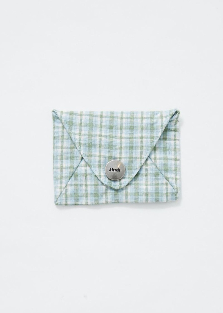 Accessories Afends | Holdall - Hemp Check Pouch Wallet - Moss - Os