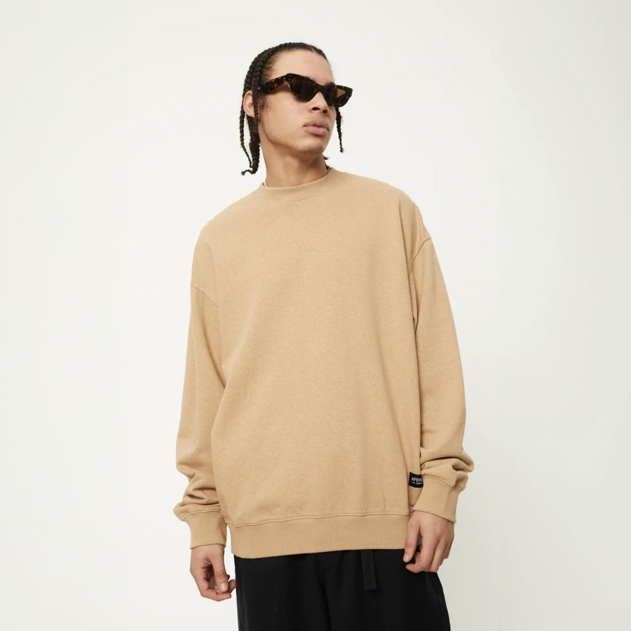 Men'S Clothing Afends | Indica - Hemp Crew Neck Jumper