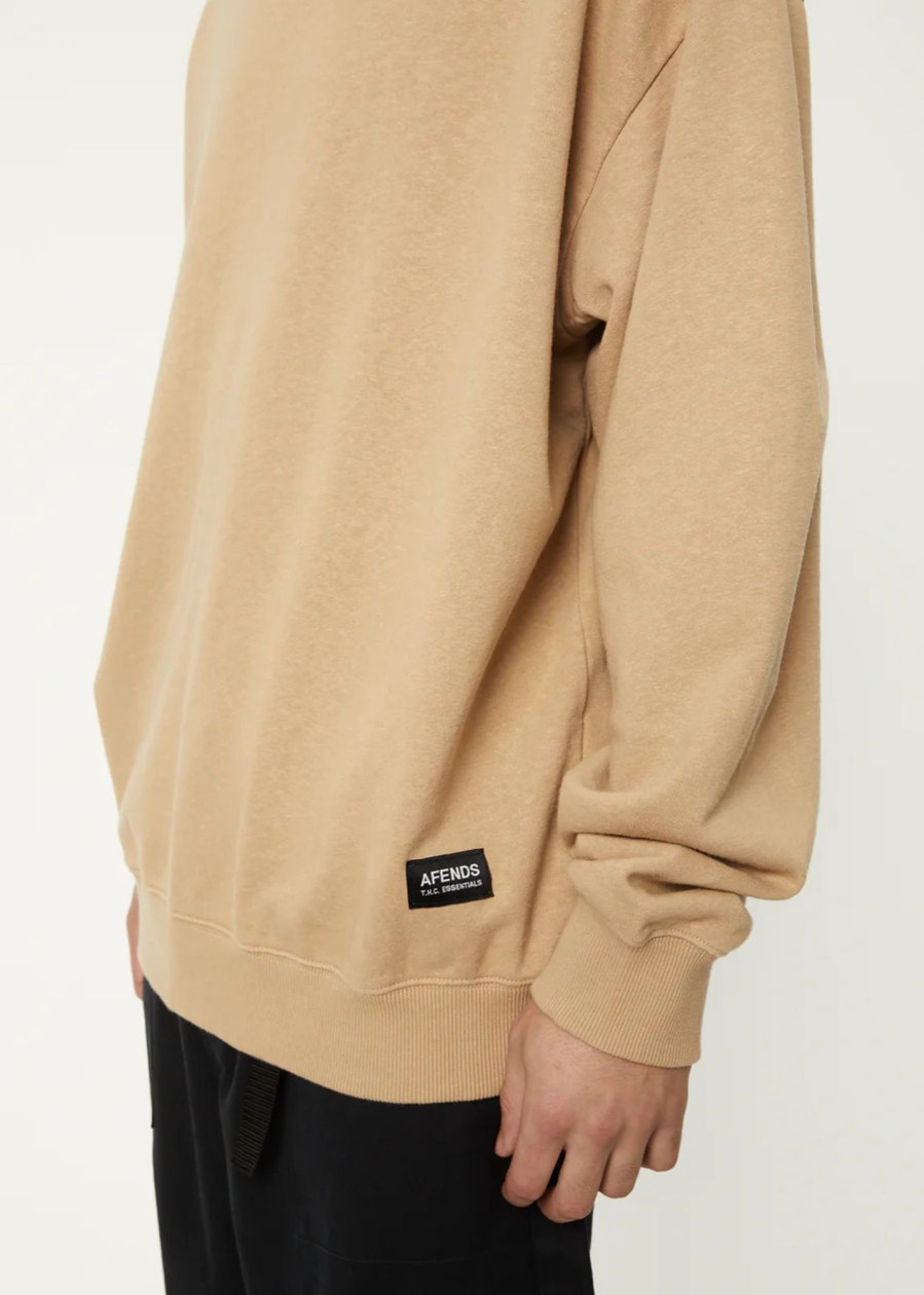 Men'S Clothing Afends | Indica - Hemp Crew Neck Jumper