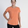 Women'S Clothing Braintree Hemp | Hemp Cotton Flecked Tee Orange