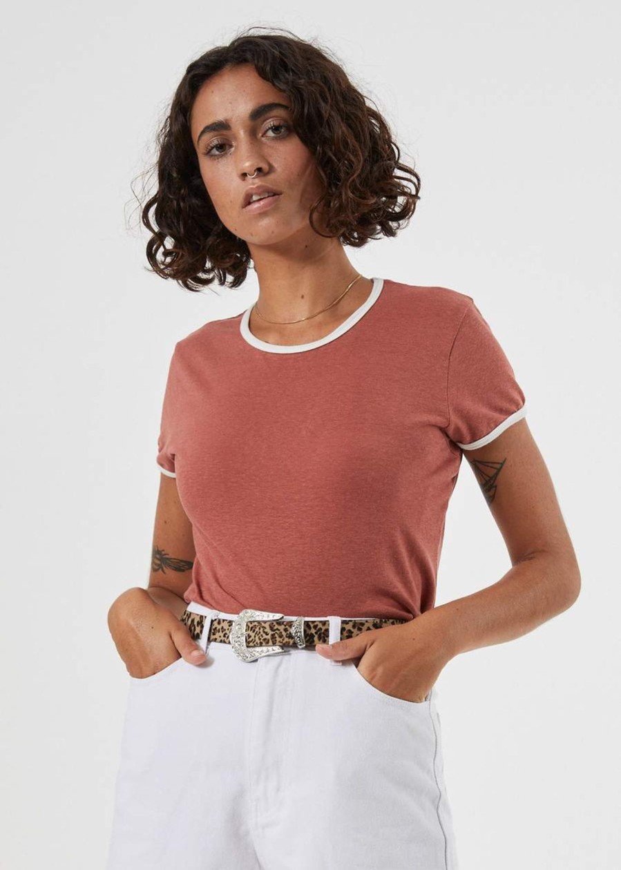 Women'S Clothing Afends | Hemp Basics - Ringer Tee White