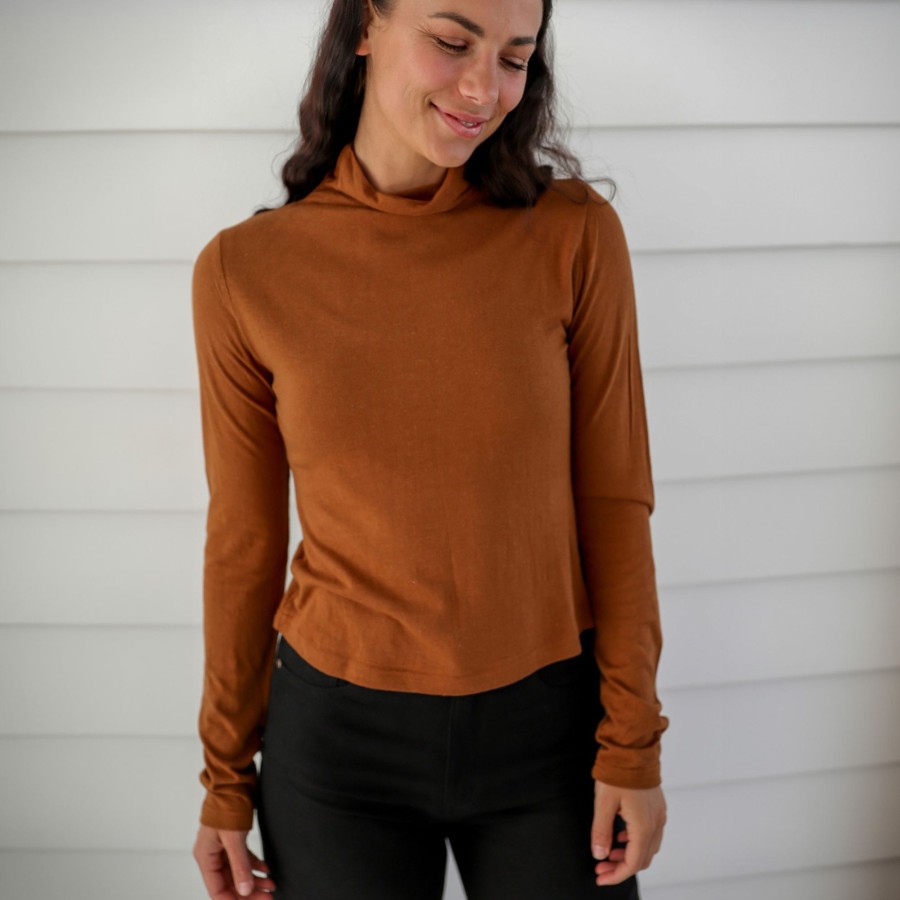 Women'S Clothing Braintree Hemp | Velma - Bamboo Turtle Neck